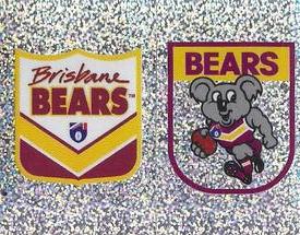 1995 Select AFL Stickers - Foils #NNO Brisbane Bears Logos Front